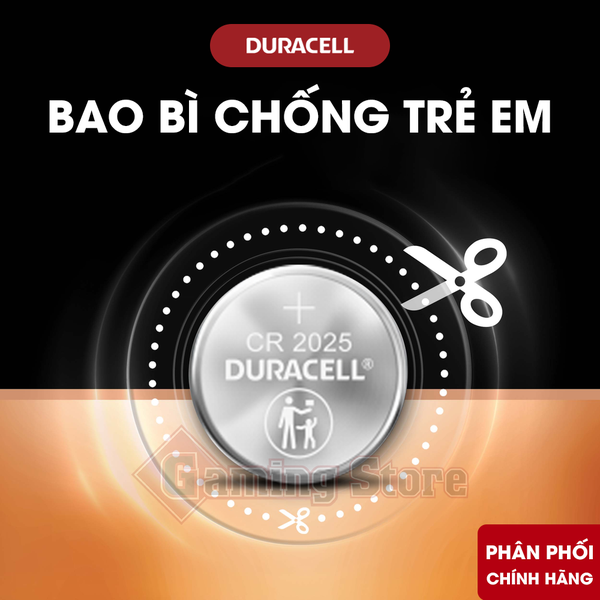 Pin Duracell CR2025 Lithium 3V (Vỉ 2 Viên) - Hàng Chính Hãng