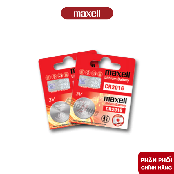 Pin Maxell CR2016 Lithium 3V - Hàng Chính Hãng