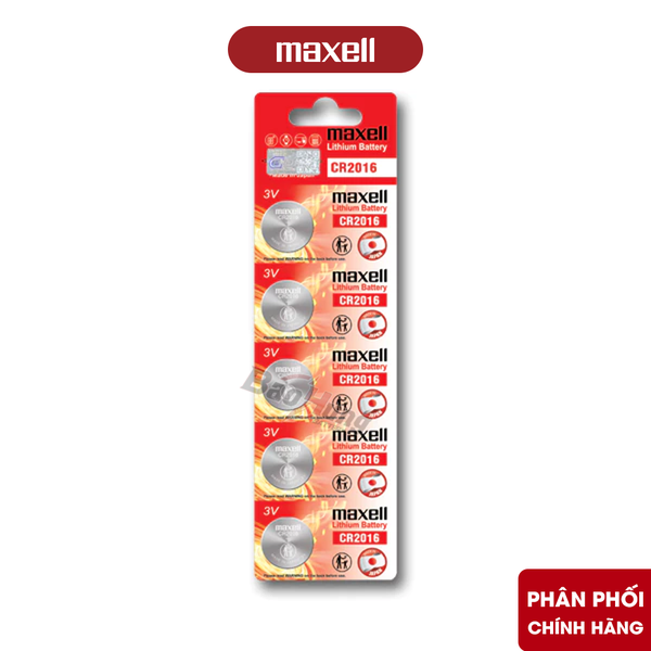 Pin Maxell CR2016 Lithium 3V - Hàng Chính Hãng