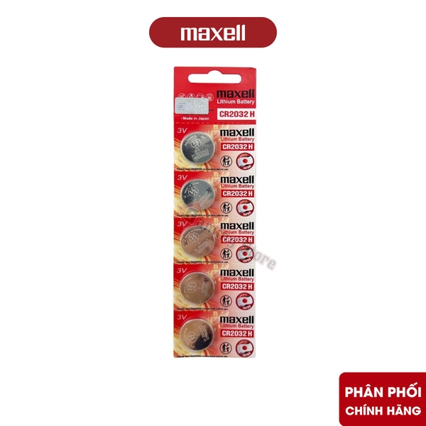 Pin Maxell CR2032 Lithium 3V - Hàng Chính Hãng