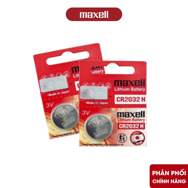Pin Maxell CR2032 Lithium 3V - Hàng Chính Hãng