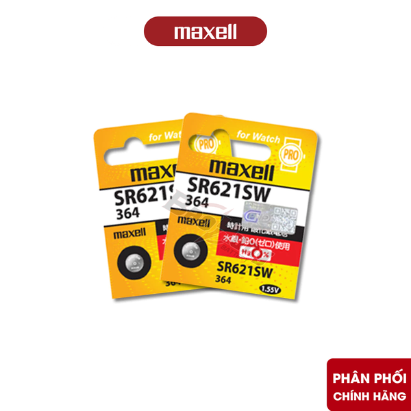 Pin Maxell SR621SW / 364 (Đồng Hồ Đeo Tay) - Hàng Chính Hãng