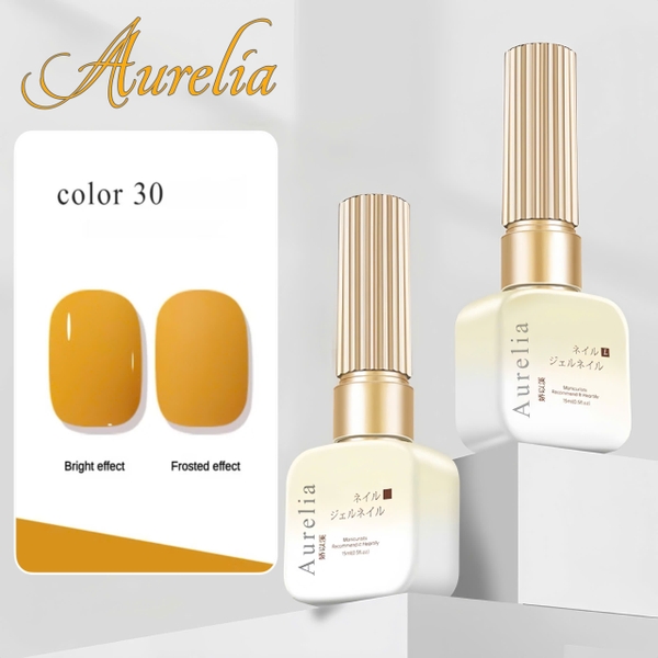 (Aurelia) Sơn gel tone vàng chanh,vàng sữa,-sơn gel tone vàng hot trend mùa hè