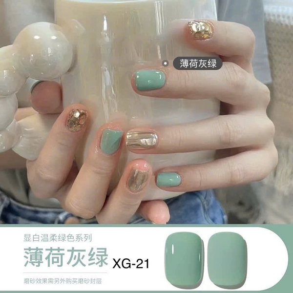 [Aurelia] Sơn gel tone xanh sữa ,xanh matcha   ,xanh bạc hà bán lẻ màu