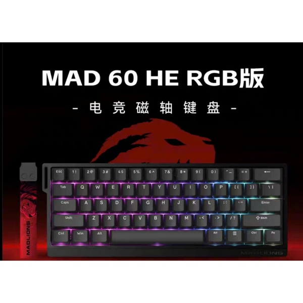 Bàn Phím Cơ Gaming Mad60 Mad68 He Rapid Trigger 1000/8000hz Trục Từ