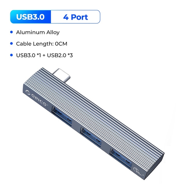 Bộ chia ORICO cổng Hub TYPE-C (3 in 1)