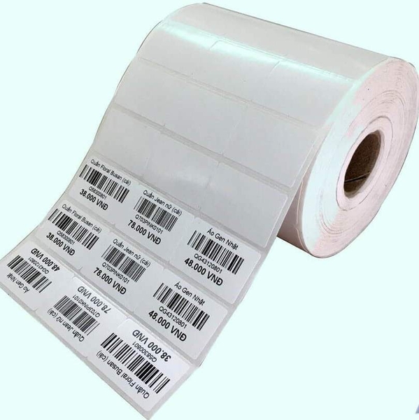 Giấy in mã vạch 3 hàng (35  x 22mm, 50m, Decal nhiệt)