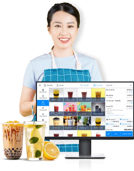 Phần mềm quản lý tính tiền Trà Sữa, Trà Chanh