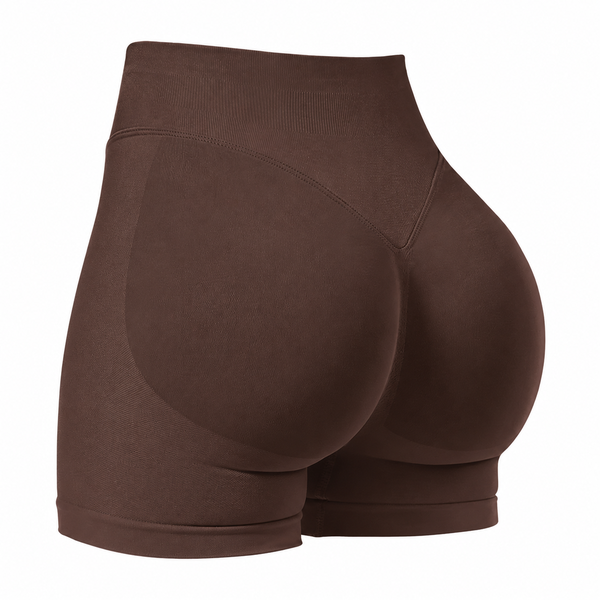 Quần Short Yoga Nữ Cạp Chun 3 Tầng Nâng Mông Không Đường May image 10
