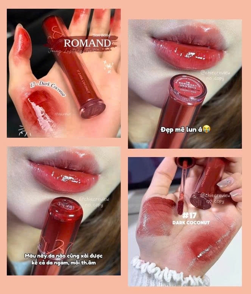 Son ROMAND the juicy lasting tint - #17 dark coconut