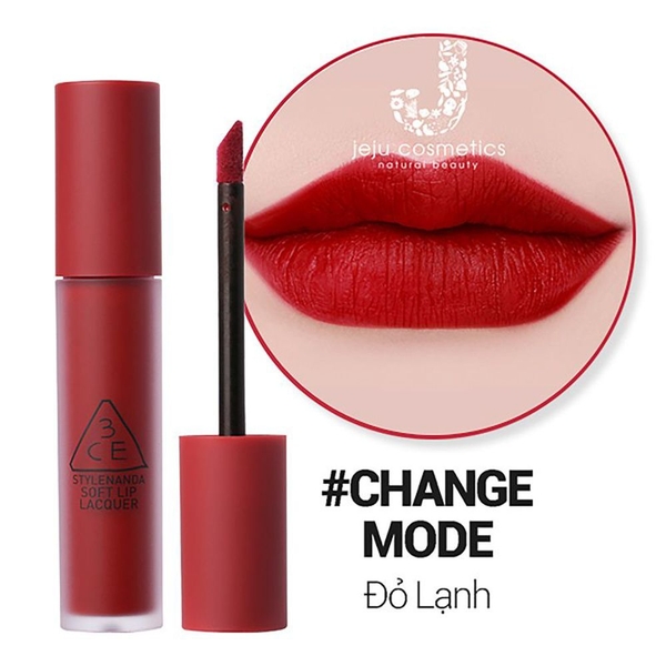 Son 3CE soft lip lacquer - change mode