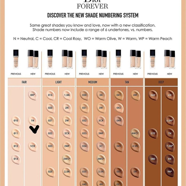 Kem nền DIOR Forever Skin Glow 30ml (da khô) - tone 1N