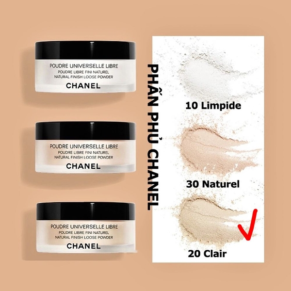 Phấn phủ CHANEL Poudre (bột) - tone 20 clair