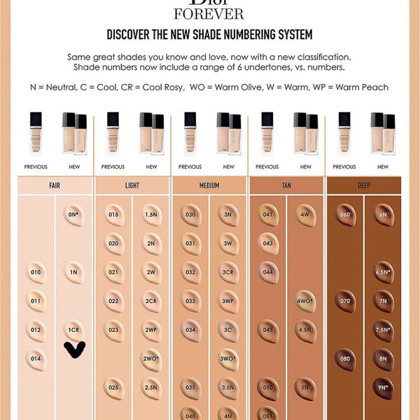Kem nền DIOR Forever Skin Glow 30ml (da khô) - tone 1CR