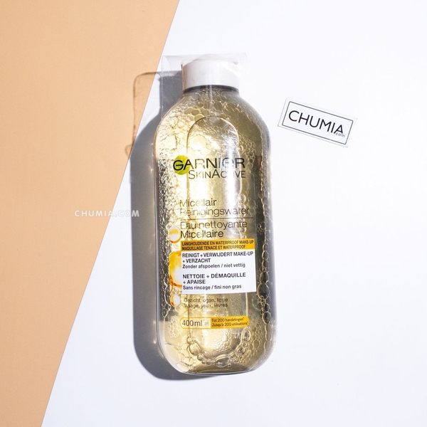 Nước tẩy trang GARNIER skinactive 400ml - chai vàng