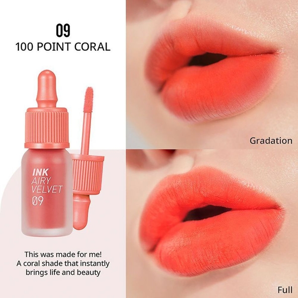 Son PERIPERA ink airy velvet - 09 100point coral