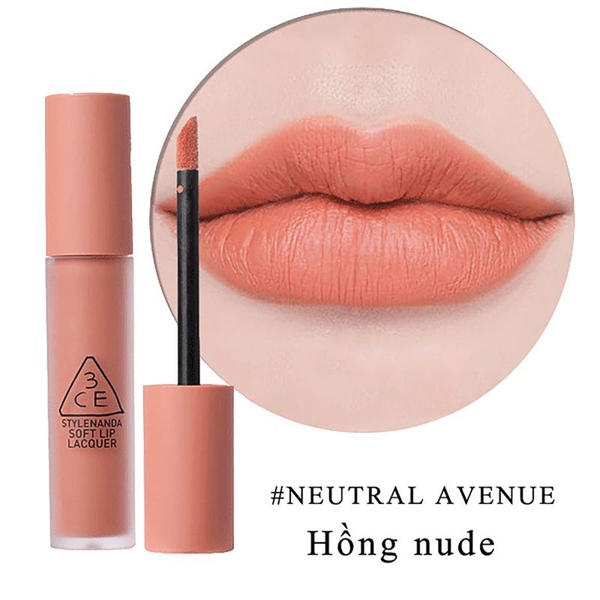 Son 3CE soft lip lacquer - neutral avenue
