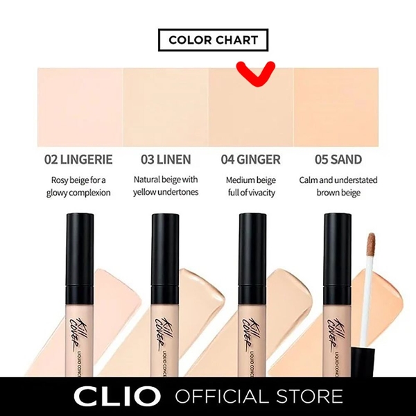 Che khuyết điểm CLIO kill cover dạng kem - 4-BO ginger