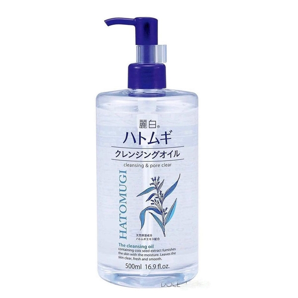 Nước tẩy trang HATOMUGI nhật bản (dạng dầu) - 500ml
