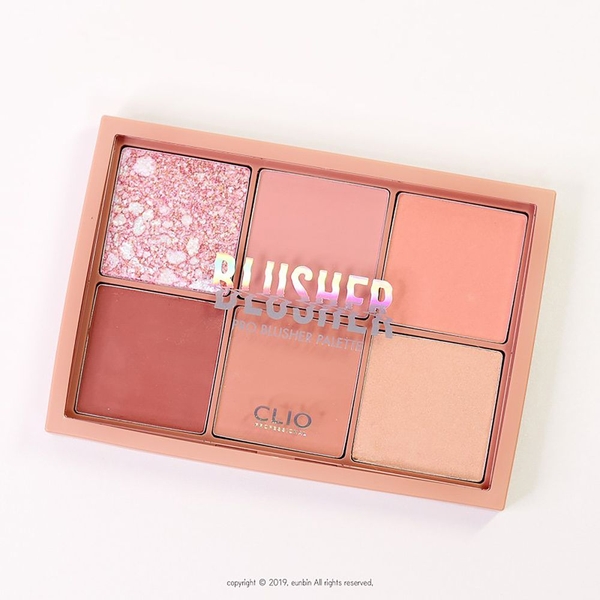 Má hồng CLIO pro blusher - mute petal (bảng 6 ô)
