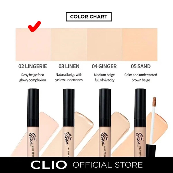 Che khuyết điểm CLIO kill cover dạng kem - 2-BP lingerie