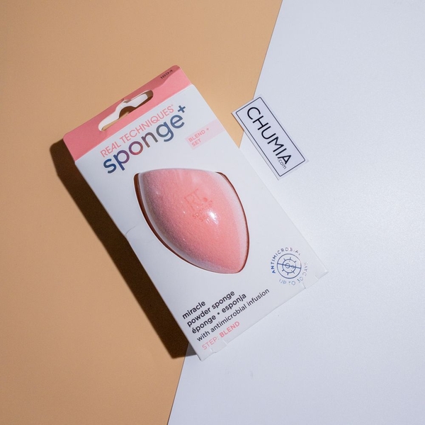 Mút tán nền REAL techniques miracle (full box) màu hồng