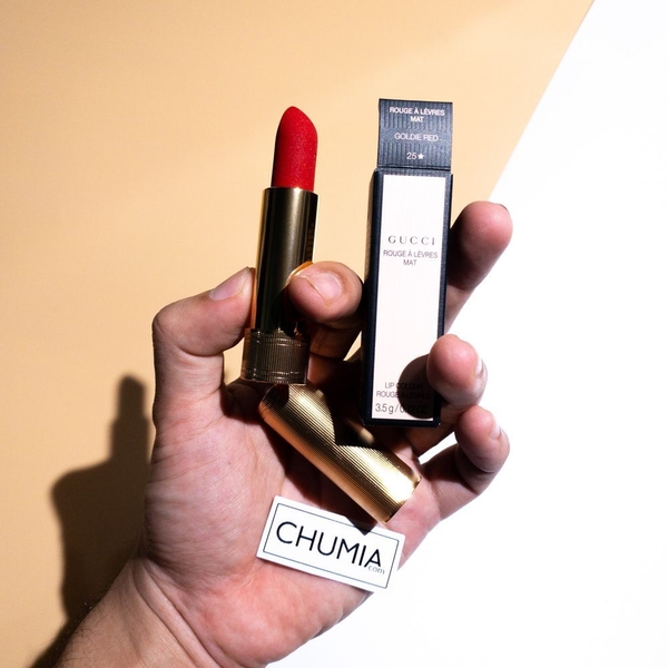 Son GUCCI rouge a levres (thỏi) - 25 goldie red