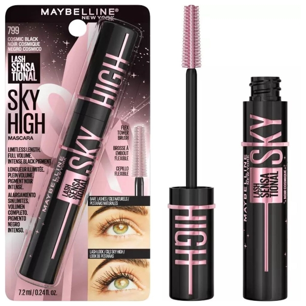 Mascara MAYBELLINE sky high - cosmic black (vỏ đen)