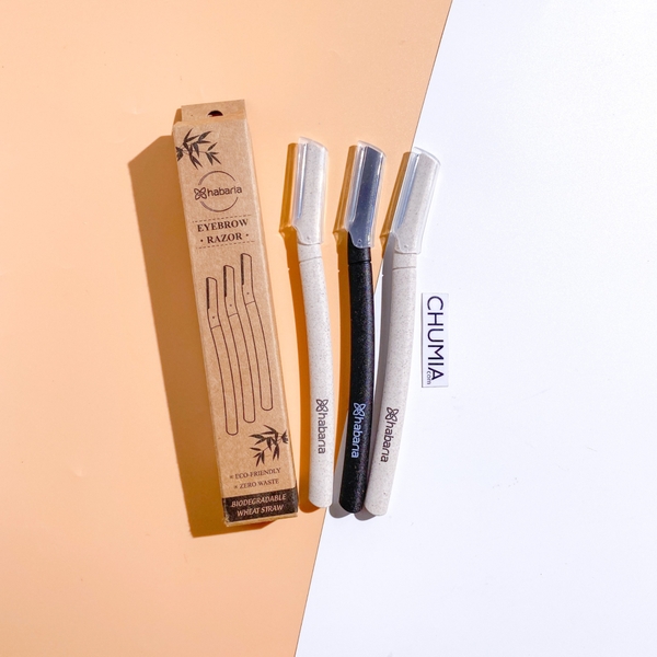 Dao cạo tỉa chân mày HABARIA (set 3 cây)