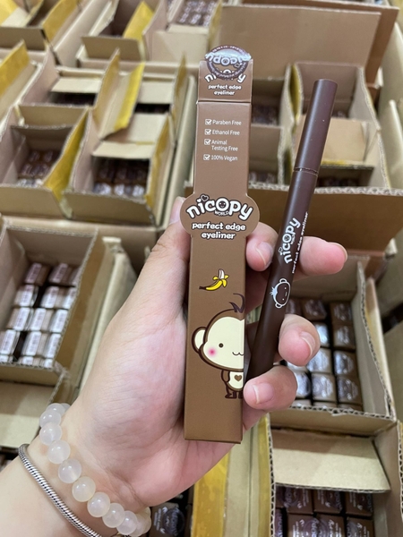Kẻ mắt nước NICOPY perfect edge eyeliner - black