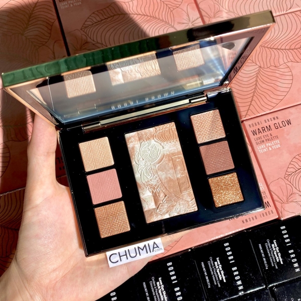 Phấn mắt + bắt sáng BOBBI brown warm glow luxe eye & glow