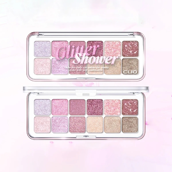 Phấn mắt CLIO glitter shower - bảng full nhũ