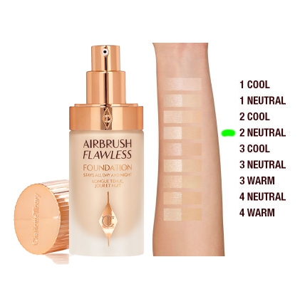 Kem nền CHARLOTTE tilbury ladies airbrush flawless 30ml - số 2 neutral