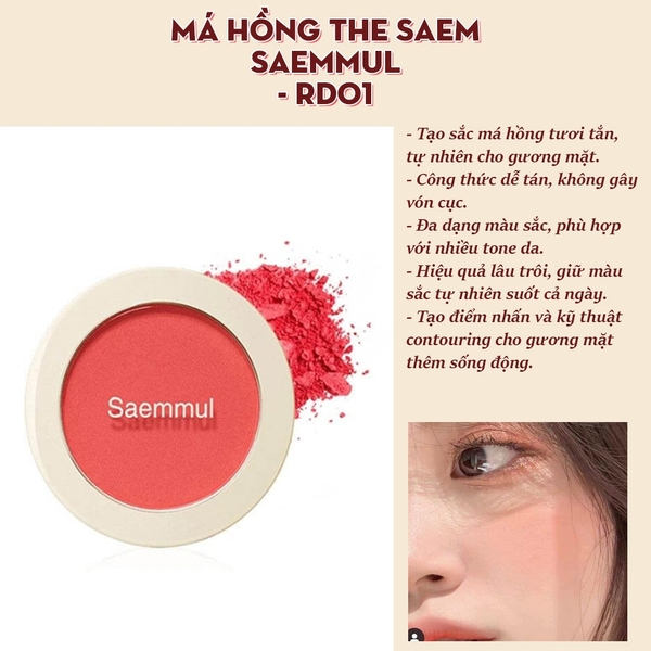 Má hồng THE SAEM saemmul - RD01