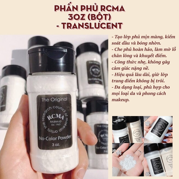 Phấn phủ RCMA 3oz (bột) - translucent