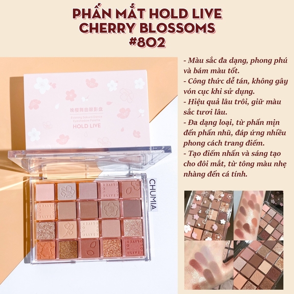 Phấn mắt HOLD LIVE cherry blossoms #802