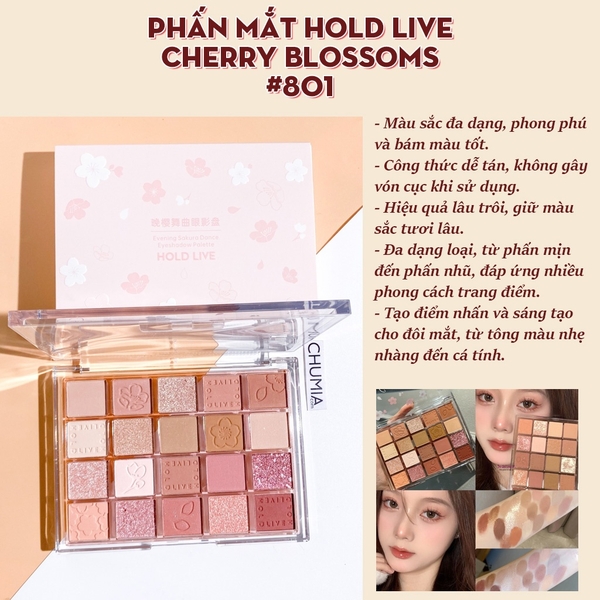Phấn mắt HOLD LIVE cherry blossoms #801