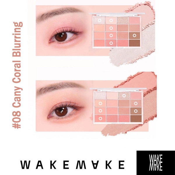 Phấn mắt WAKEMAKE soft blurring eye - #08 candy coral
