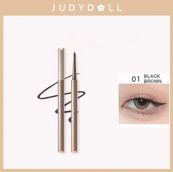 Chì kẻ mắt JUDYDOLL slim gel eyeliner #01 black brown