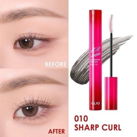Mascara CLIO kill lash (không hộp, hồng) - #10 sharp curl