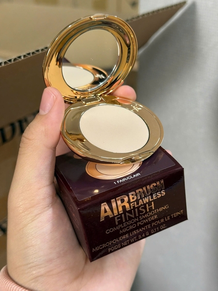 Phấn phủ CHARLOTTE air brush finish 3.4g - #0 light/clair