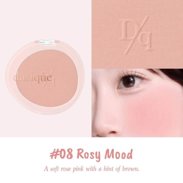 Má hồng DASIQUE soft blur cheek - #08 rosy mood