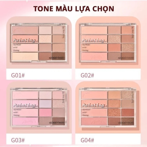 Phấn Mắt GOGO TALES pink mist shoft focus - #G04
