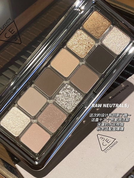 Phấn mắt 3CE new take - raw neutrals