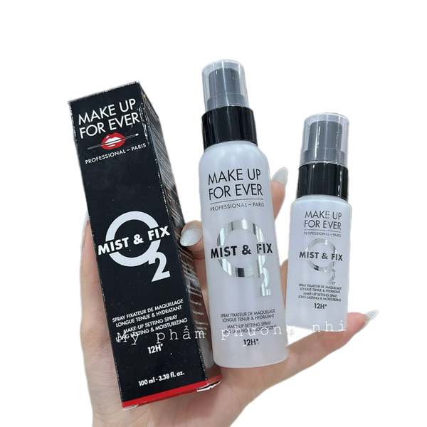 Xịt khoá nền MAKE UP for ever mist & fix (set 1 chai 100ml + 1 chai 30ml)