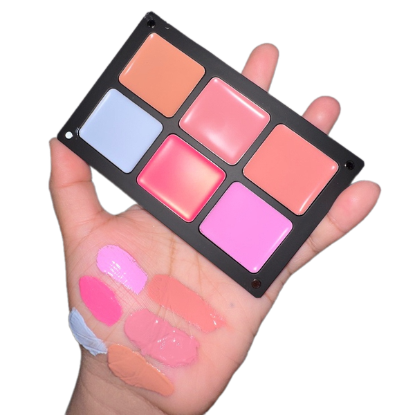 Má hồng DREAMER UMI blusher palette 6ô (kem) - cool (không cọ)