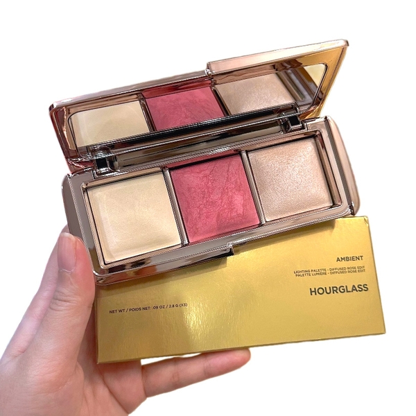 Má hồng + bắt sáng HOURGLASS ambient - diffused rose edit