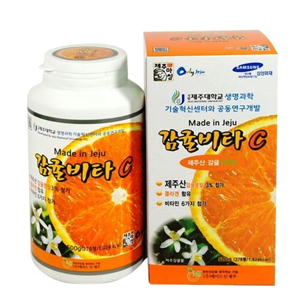 Viên ngậm vitamin C JEJU orange 120g