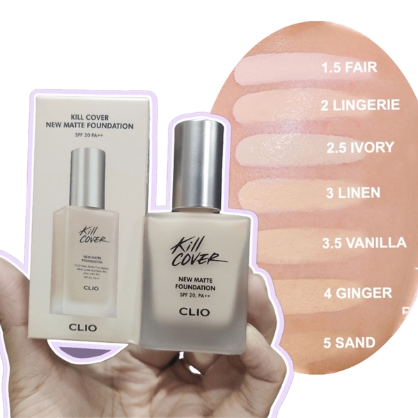 Kem nền CLIO kill cover new matte - 3-BY
