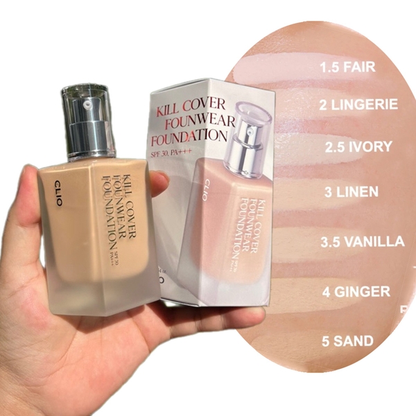 Kem nền CLIO kill cover glow - 3-BY